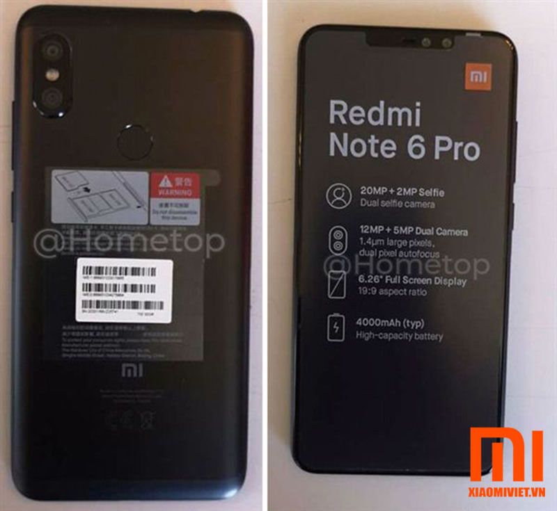 Điện thoại Xiaomi Redmi Note 6 Pro