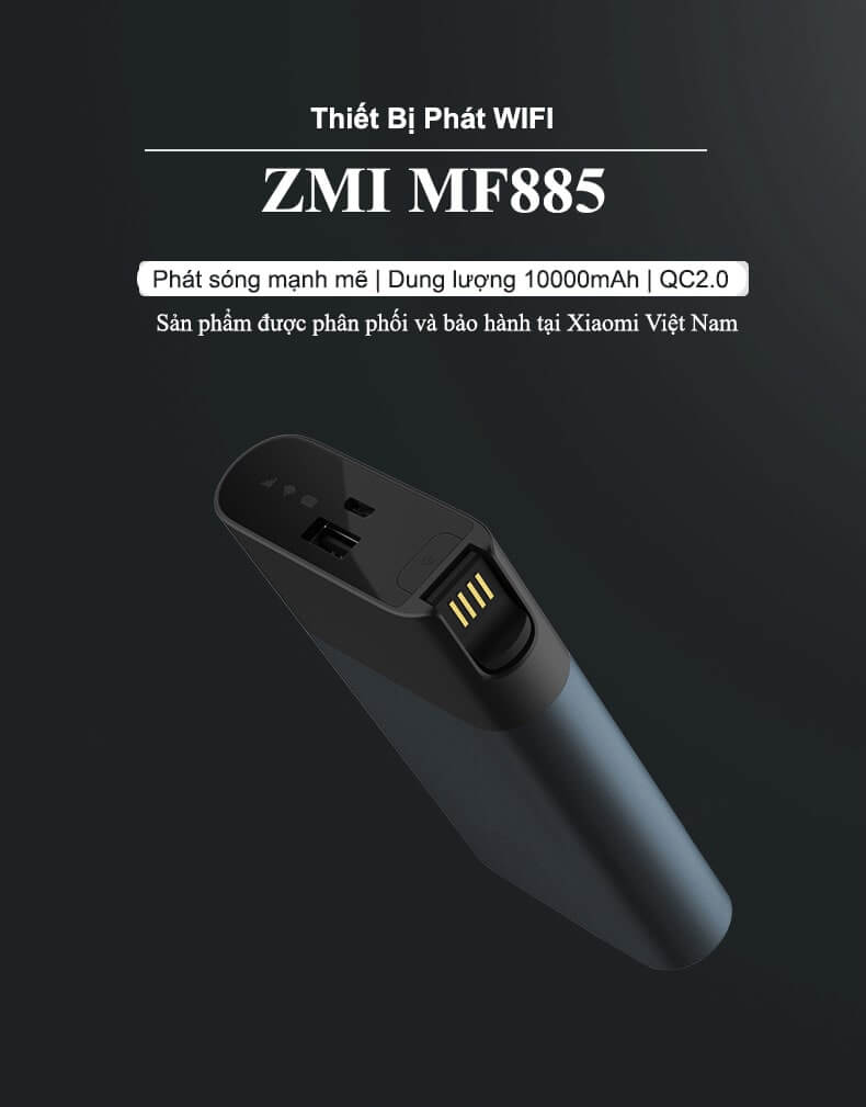 bộ phát sóng wifi 3g 4g ZMI WIFI MF855