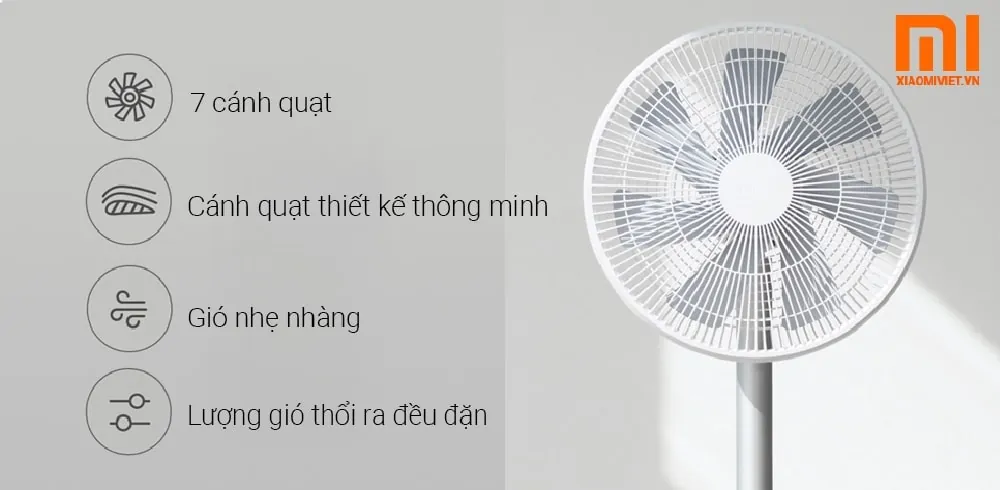 Làn gió mát thiên nhiên trong tầm tay với Quạt Điện Thông Minh Xiaomi Mi Smart Fan Gen 2S 