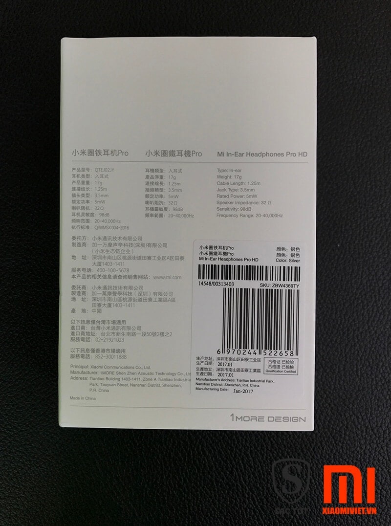 Tai Nghe Xiaomi Mi Piston Iron Pro HD