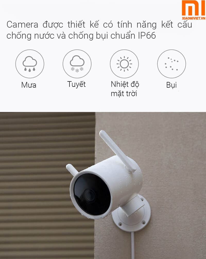 Camera IP Ngoài Trời Xiaomi Xiaobai N1 Xoay 270 Độ