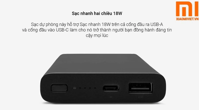 sạc nhanh hai chiều - Pin Sạc Dự Phòng Không Dây Xiaomi Mi Power Bank Wireless WPB15ZM
