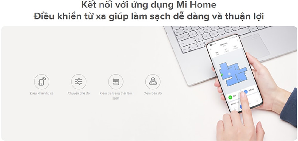 Robot hut bui lau nha Xiaomi Vacuum Mop Essential