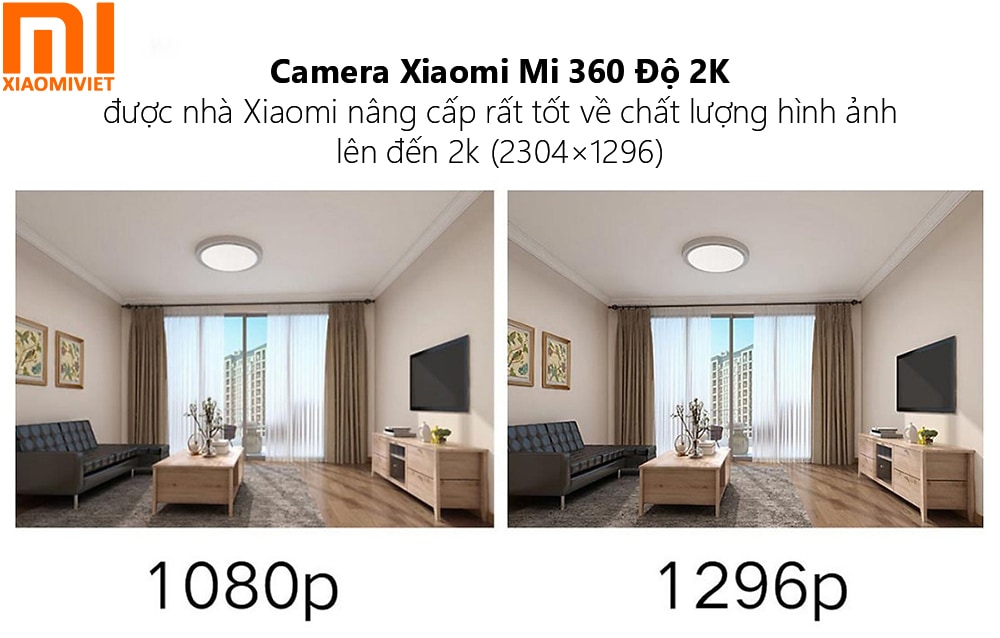 Xiaomi nâng cấp rất tốt về chất lượng hình ảnh lên đến 2k (2304×1296)