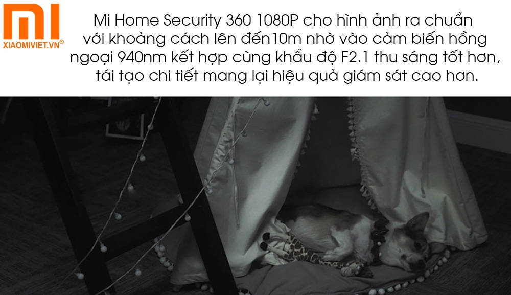 Nâng cấp đèn hồng ngoại trên Camera Xiaomi Mi Home Security 360 1080P BHR4885GL