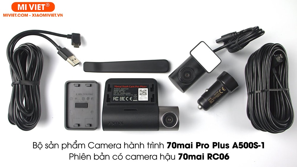 Camera hành trình 70mai Pro Plus A500S-1(Phiên bản có Camera hậu)