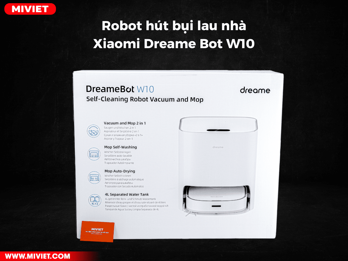 Robot hút bụi lau nhà Xiaomi Dreame Bot W10