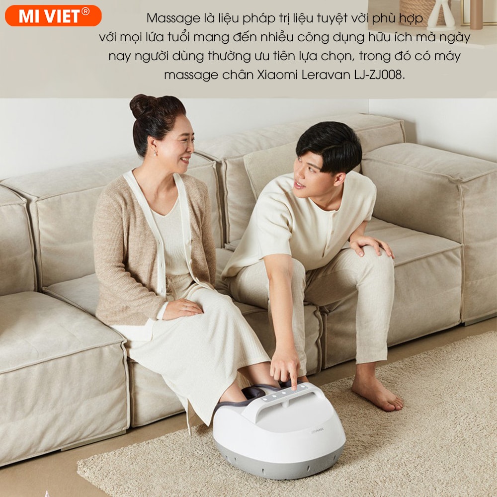 Máy massage chân Xiaomi Leravan LJ-ZJ008 phù hợp với mọi lứa tuổi