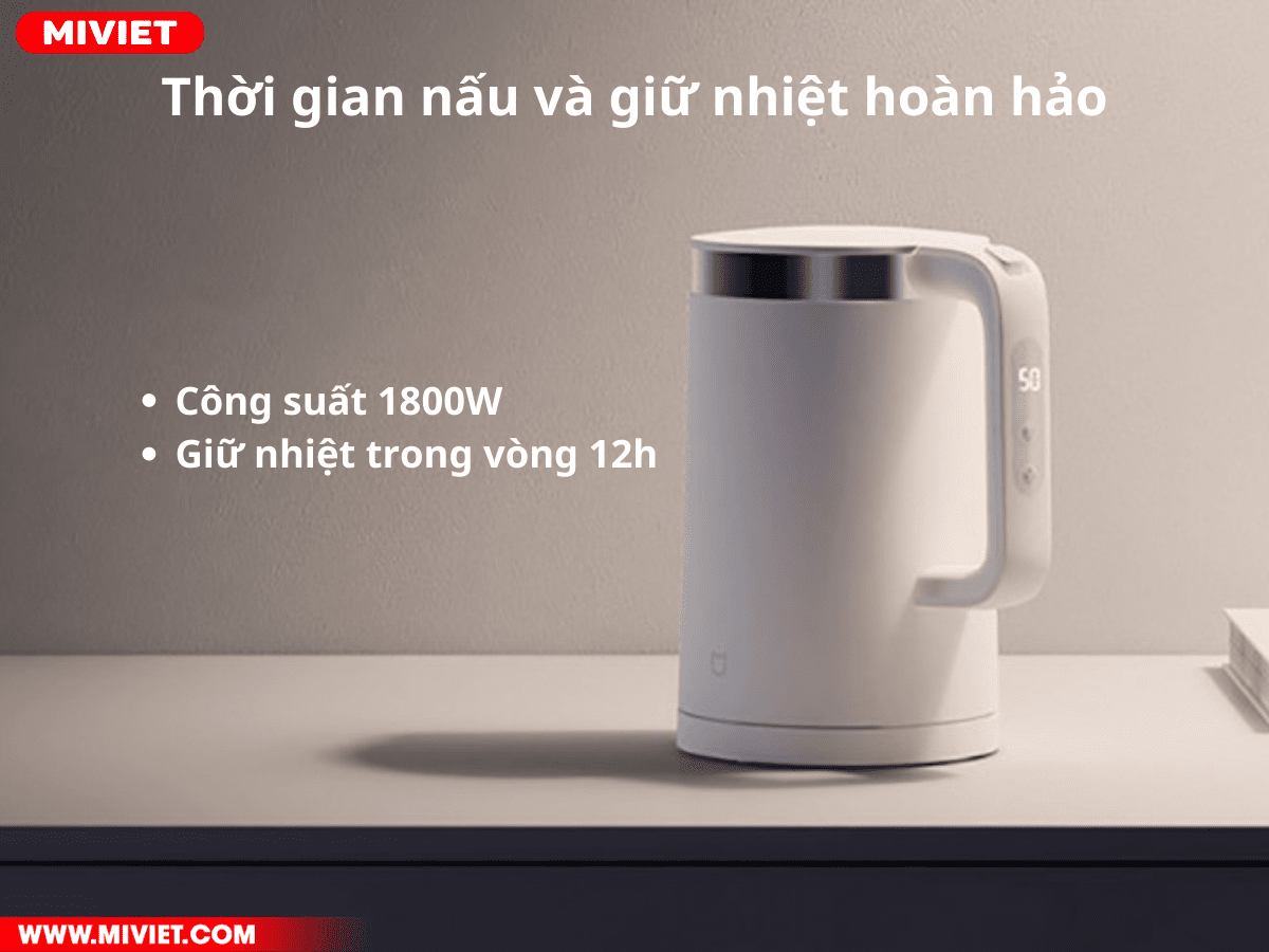Ấm đun nước siêu tốc Xiaomi Mi Smart Kettle Pro GL