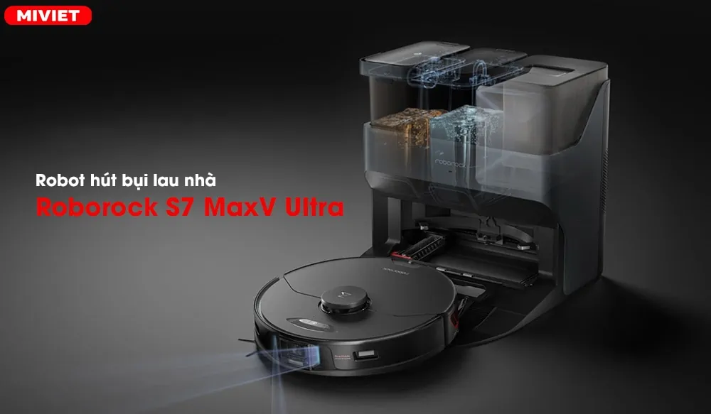 Robot hút bụi lau nhà Roborock S7 MaxV Ultra
