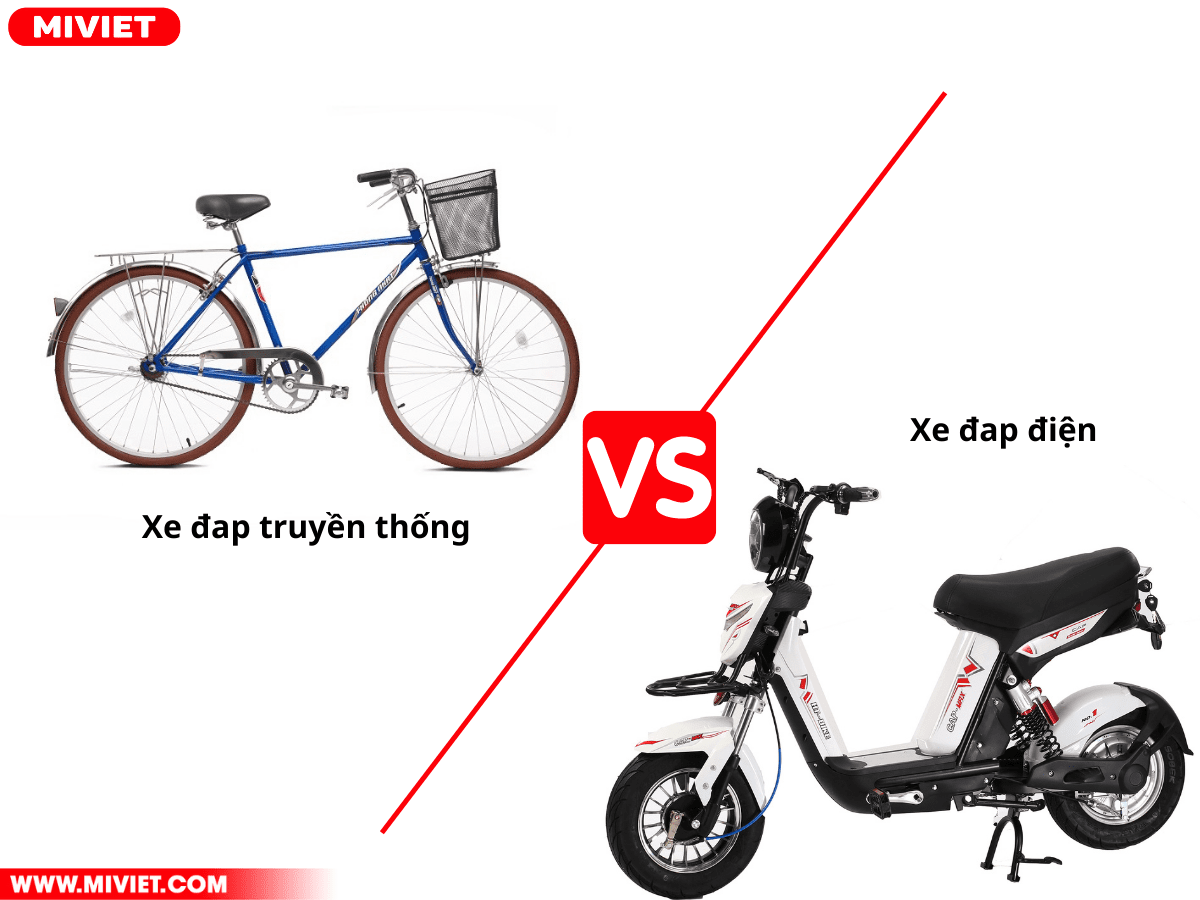 Sự khác biệt giữa xe đạp điện và xe đạp truyền thống