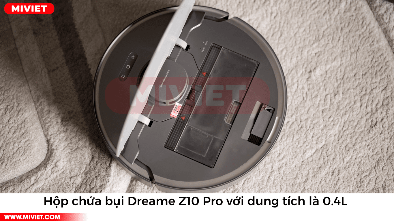 Dung tích hộp chứa bụi của Dreame Z10 Pro