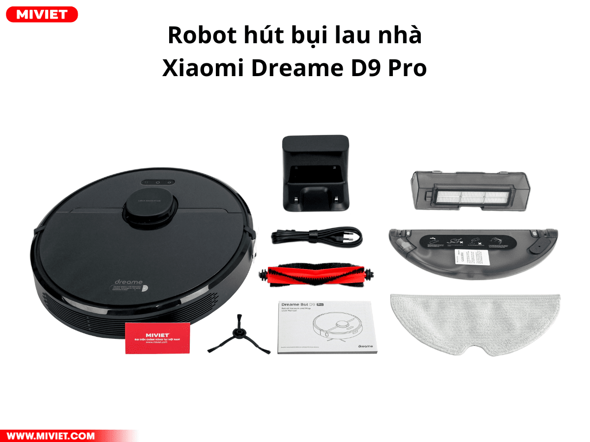 Top 8 Robot Hút Bụi Lau Nhà Tốt Nhất Hiện Nay - Xiaomi MI Dreame D9 Pro