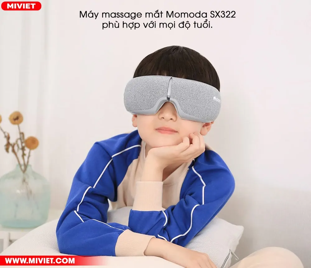 Máy massage mắt Momoda SX322 phù hợp với mọi độ tuổi