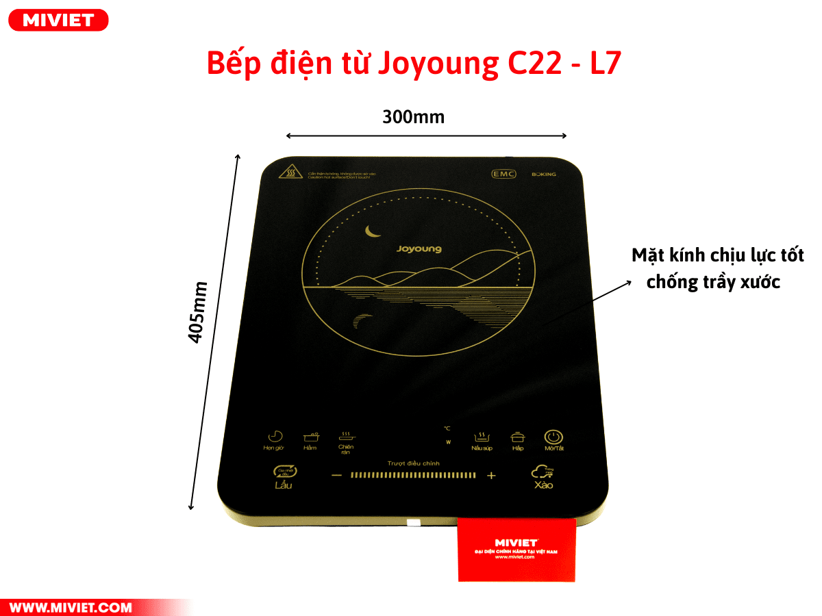 Thiết kế mẫu mã của bếp điện từ Joyoung C22 - L7 