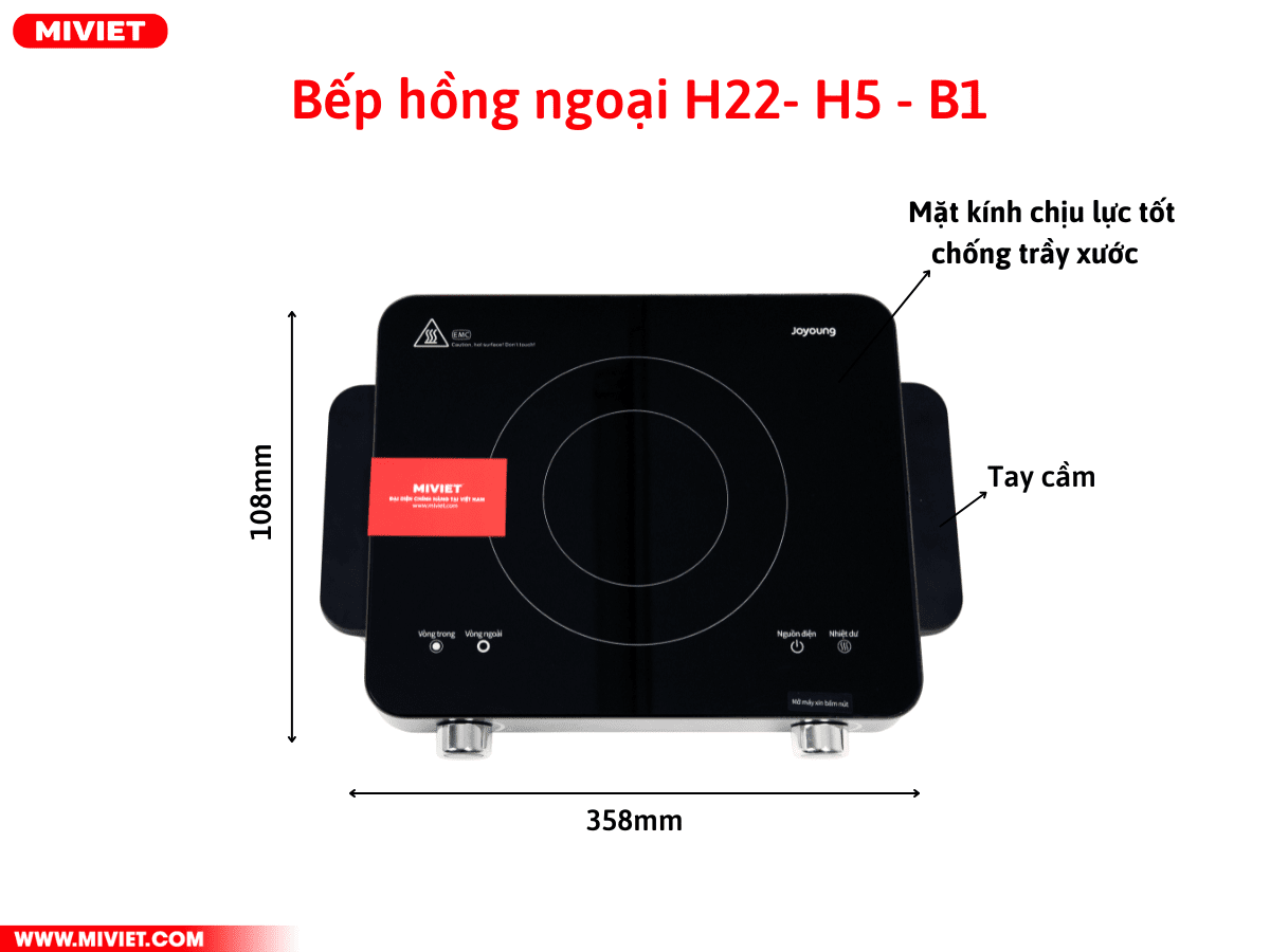 Mẫu mã của bếp H22 - H5 - B1 