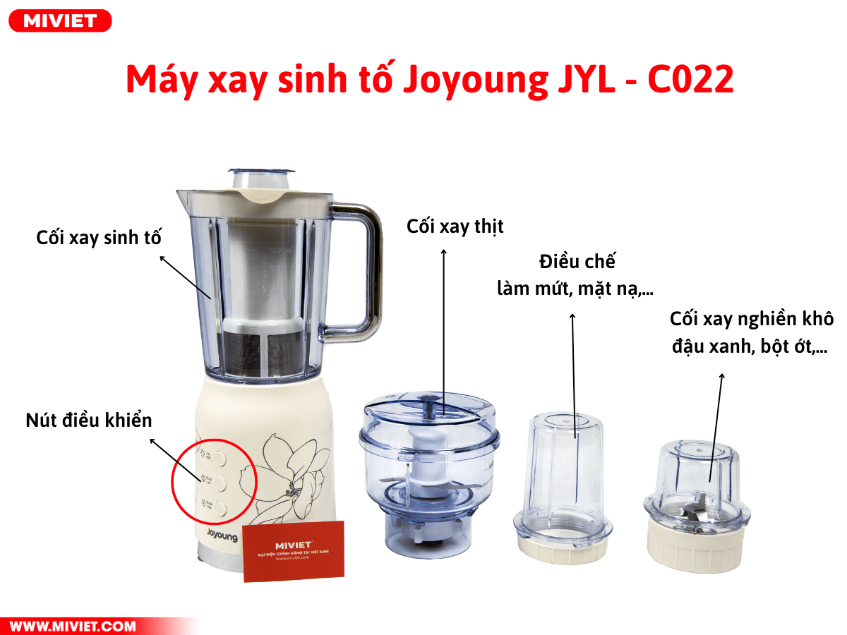 Thiết kế của máy xay sinh tố Joyoung JYL - C022