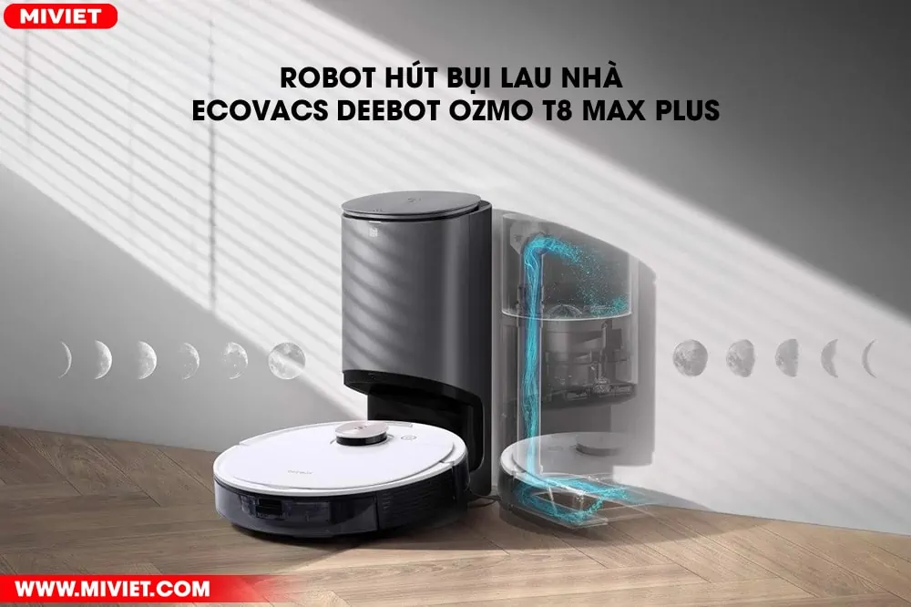 Robot hút bụi lau nhà Ecovacs Deebot Ozmo T8 Max Plus
