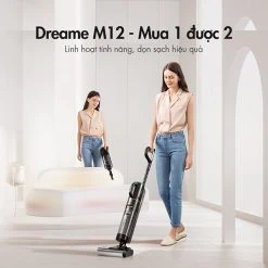 Dreame M12 - Máy hút bụi - lau nhà khô và ướt kiêm hút bụi cầm tay - New Model 2023