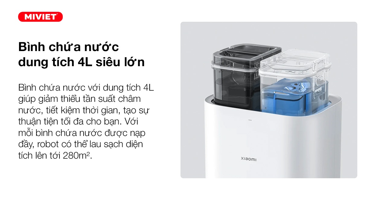 Robot hút bụi Xiaomi Vacuum X20 Plus (X20+) - Bản quốc tế - Chính hãng