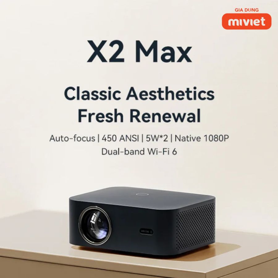 Máy Chiếu Mini Xiaomi Wanbo X2 Max - Chính hãng