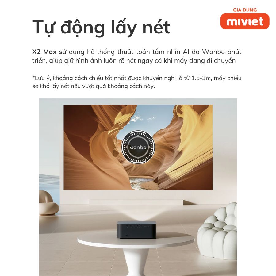 Máy Chiếu Mini Xiaomi Wanbo X2 Max - Chính hãng