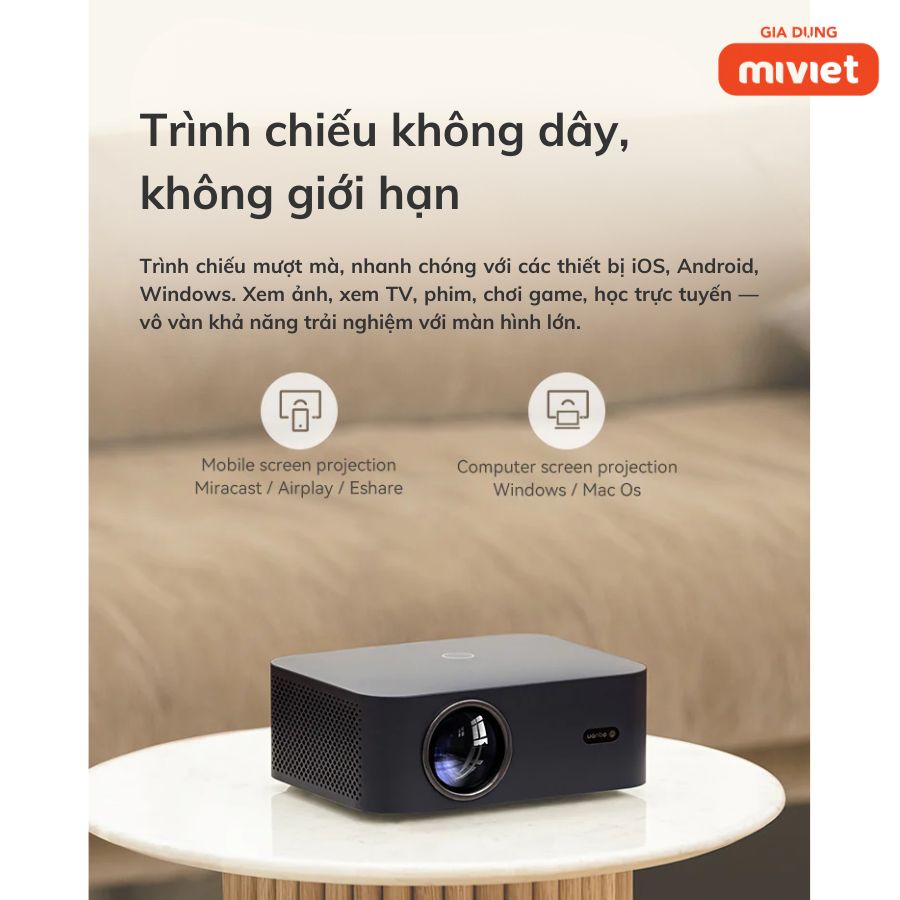 Máy Chiếu Mini Xiaomi Wanbo X2 Max - Chính hãng