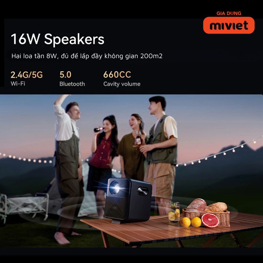Máy Chiếu Mini Xiaomi Wanbo Mozart 1 Pro - Chính hãng