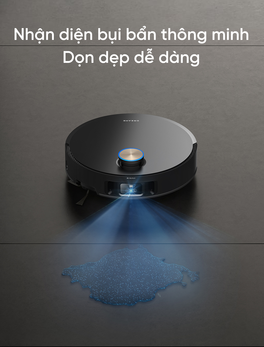Robot hút bụi lau nhà thông minh chiến binh vượt địa hình Dreame X50 Ultra